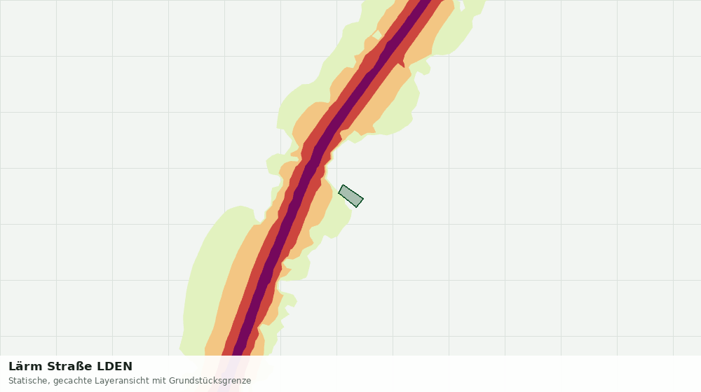 Statische Kartenansicht: Lärm Straße LDEN