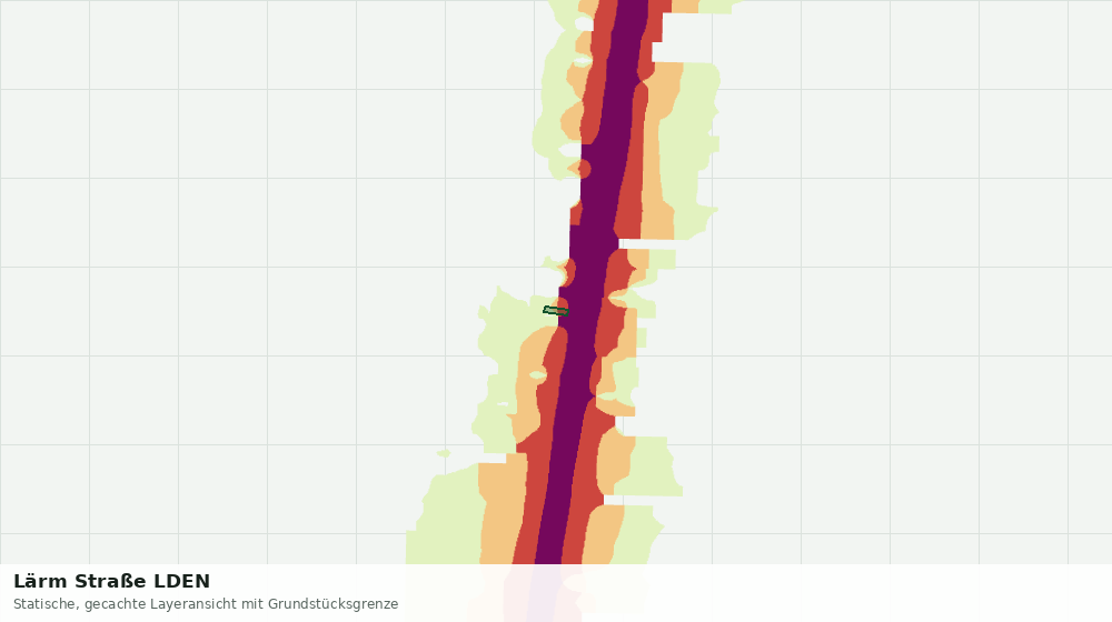 Statische Kartenansicht: Lärm Straße LDEN
