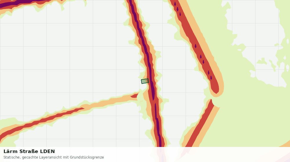 Statische Kartenansicht: Lärm Straße LDEN