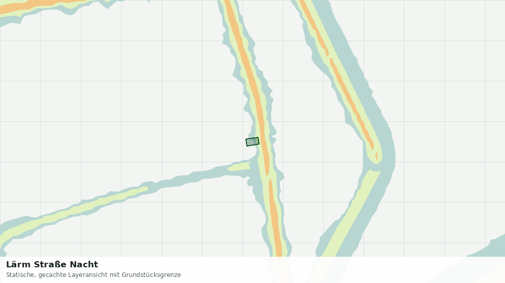 Statische Kartenansicht: Lärm Straße Nacht
