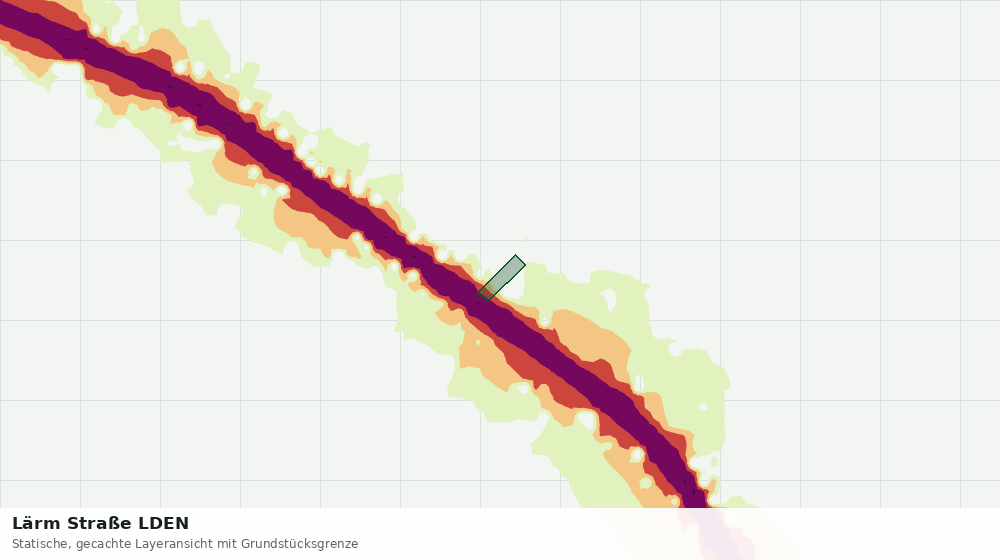 Statische Kartenansicht: Lärm Straße LDEN