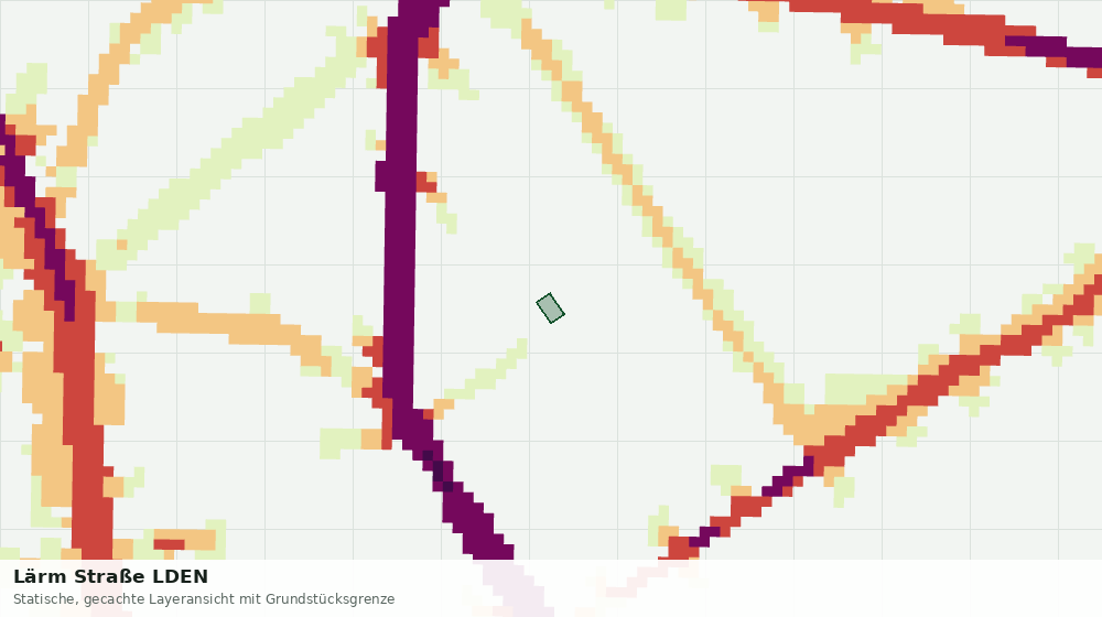 Statische Kartenansicht: Lärm Straße LDEN