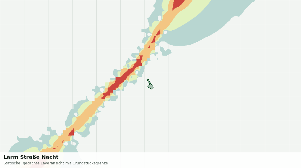 Statische Kartenansicht: Lärm Straße Nacht