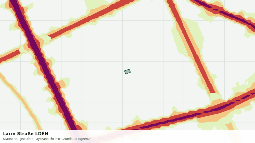 Statische Kartenansicht: Lärm Straße LDEN