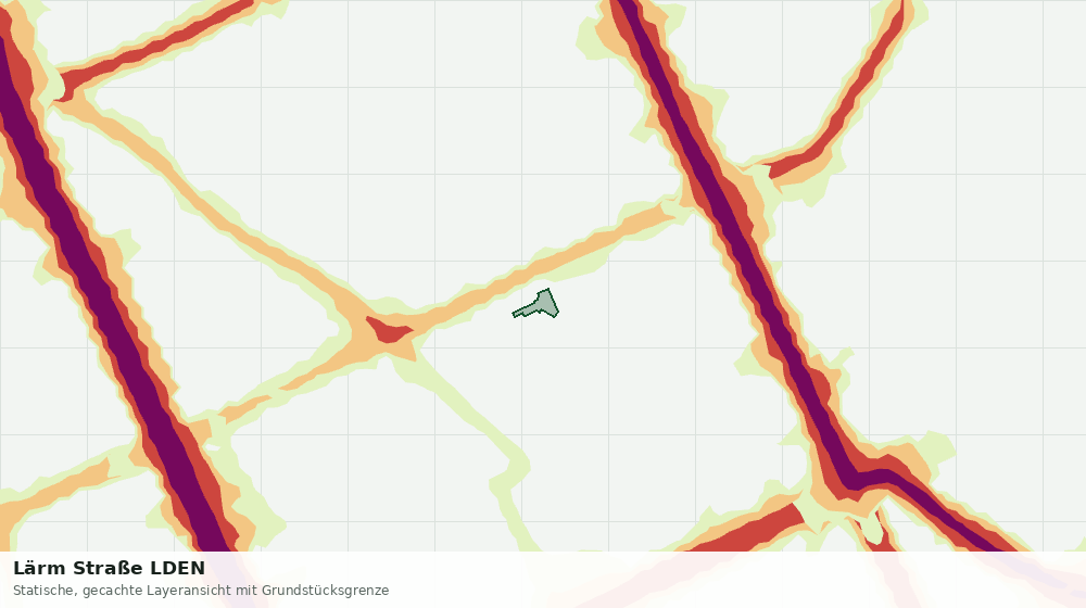 Statische Kartenansicht: Lärm Straße LDEN