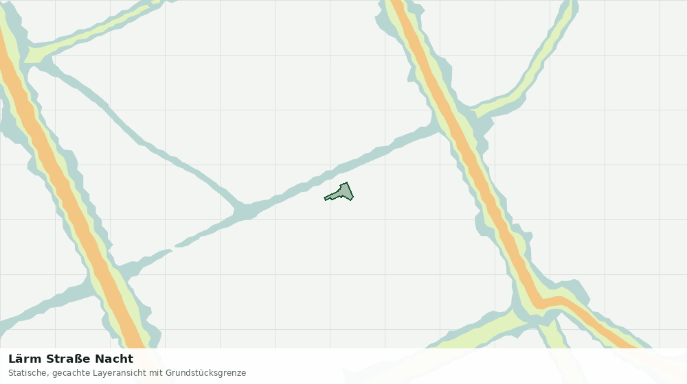 Statische Kartenansicht: Lärm Straße Nacht