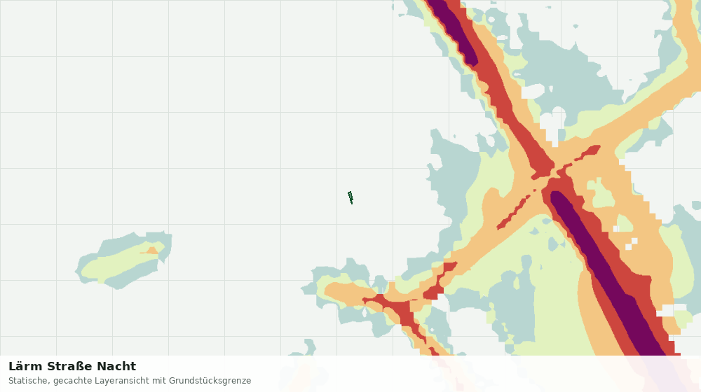 Statische Kartenansicht: Lärm Straße Nacht