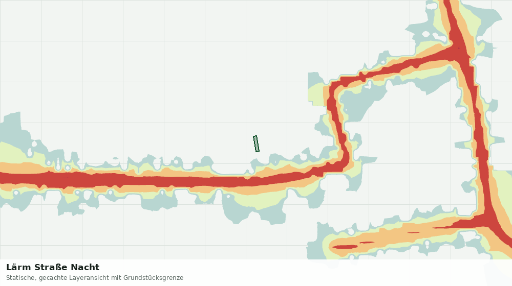 Statische Kartenansicht: Lärm Straße Nacht