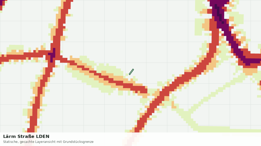 Statische Kartenansicht: Lärm Straße LDEN