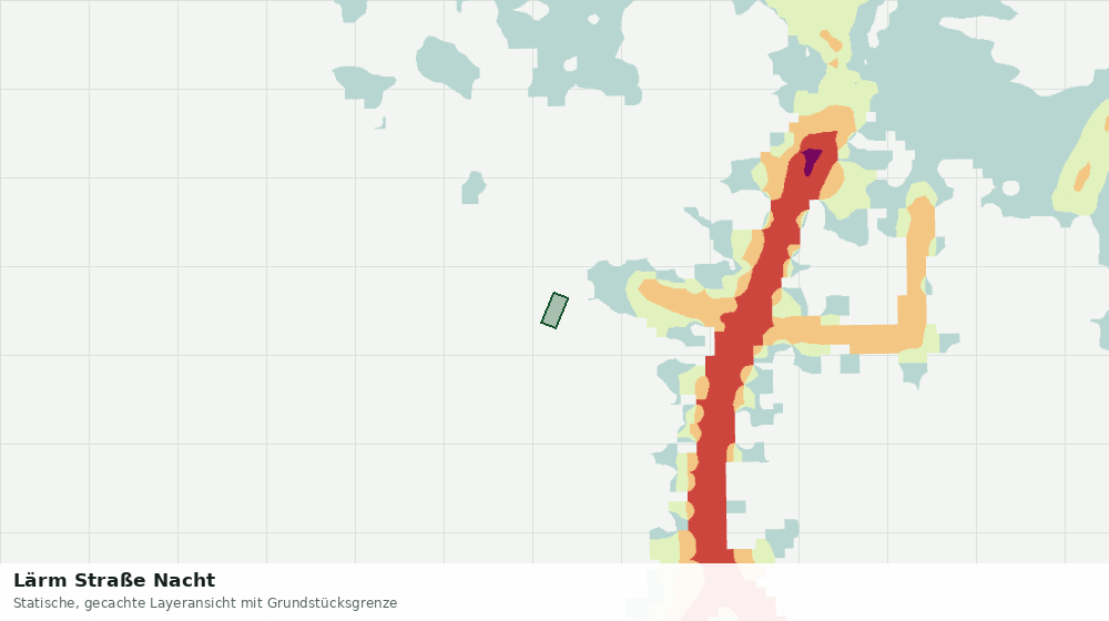 Statische Kartenansicht: Lärm Straße Nacht