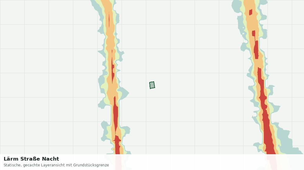 Statische Kartenansicht: Lärm Straße Nacht