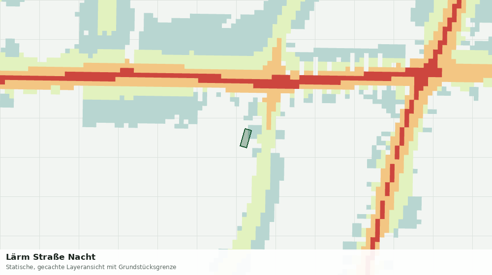Statische Kartenansicht: Lärm Straße Nacht
