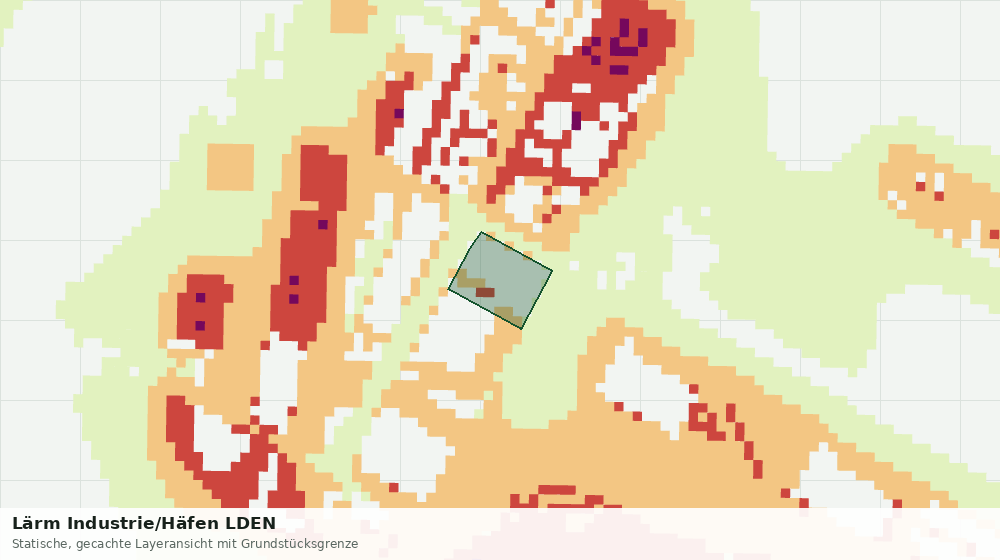 Statische Kartenansicht: Lärm Industrie/Häfen LDEN
