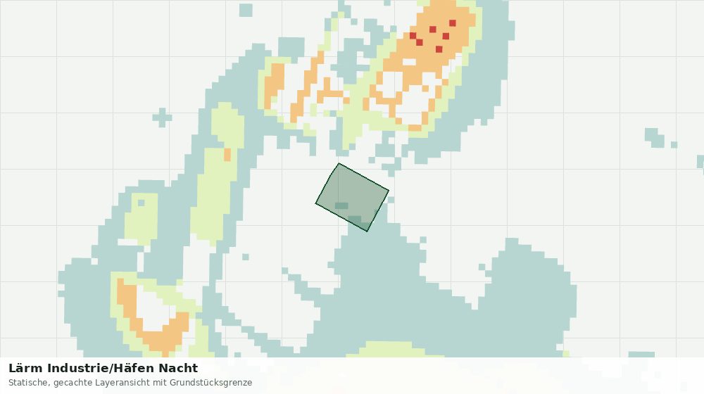 Statische Kartenansicht: Lärm Industrie/Häfen Nacht