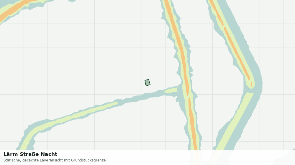 Statische Kartenansicht: Lärm Straße Nacht