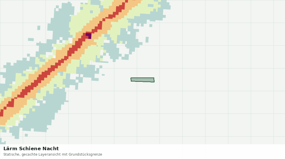 Statische Kartenansicht: Lärm Schiene Nacht