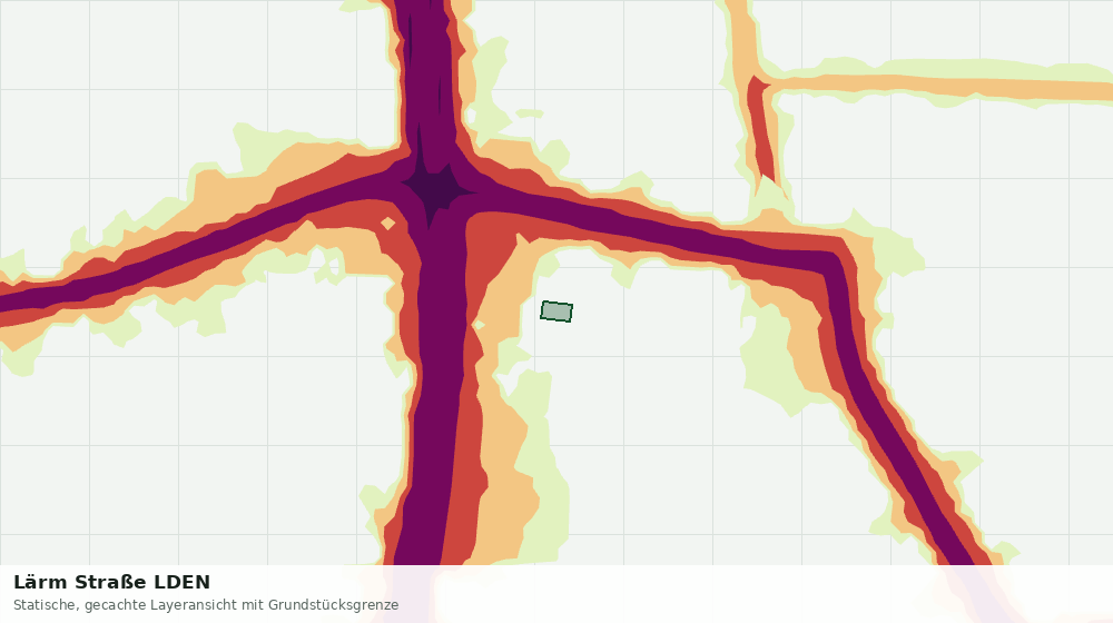 Statische Kartenansicht: Lärm Straße LDEN