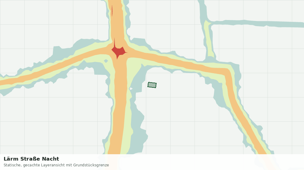Statische Kartenansicht: Lärm Straße Nacht