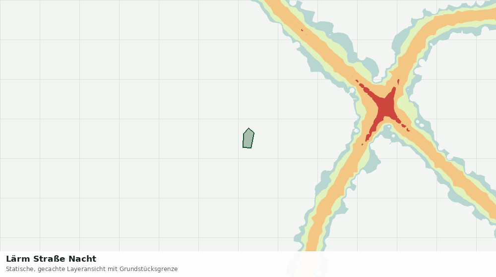 Statische Kartenansicht: Lärm Straße Nacht