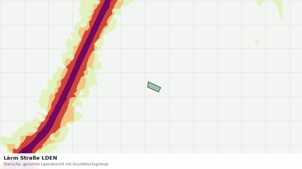 Statische Kartenansicht: Lärm Straße LDEN