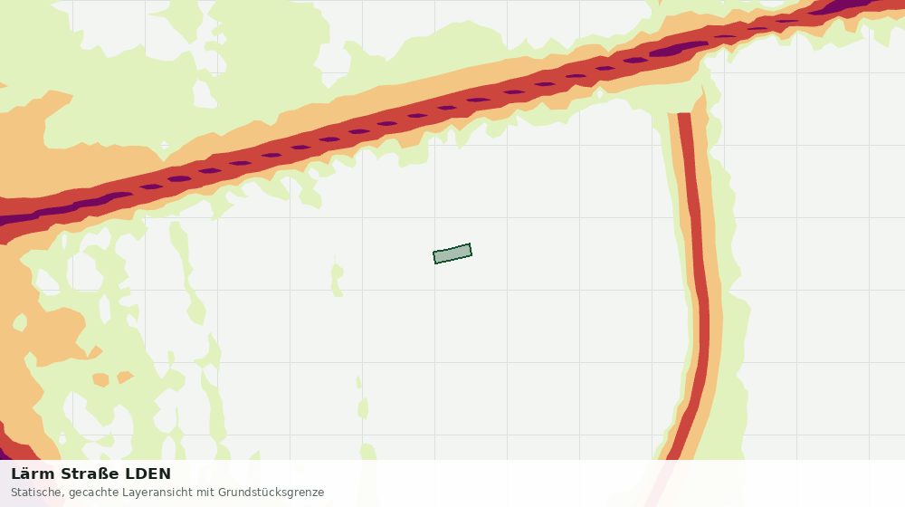 Statische Kartenansicht: Lärm Straße LDEN