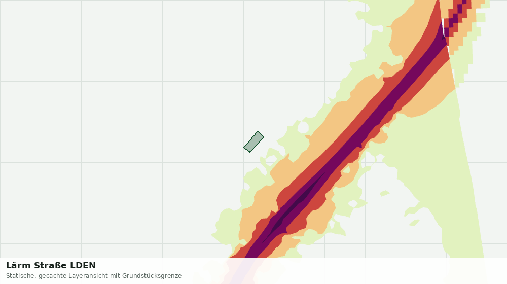 Statische Kartenansicht: Lärm Straße LDEN
