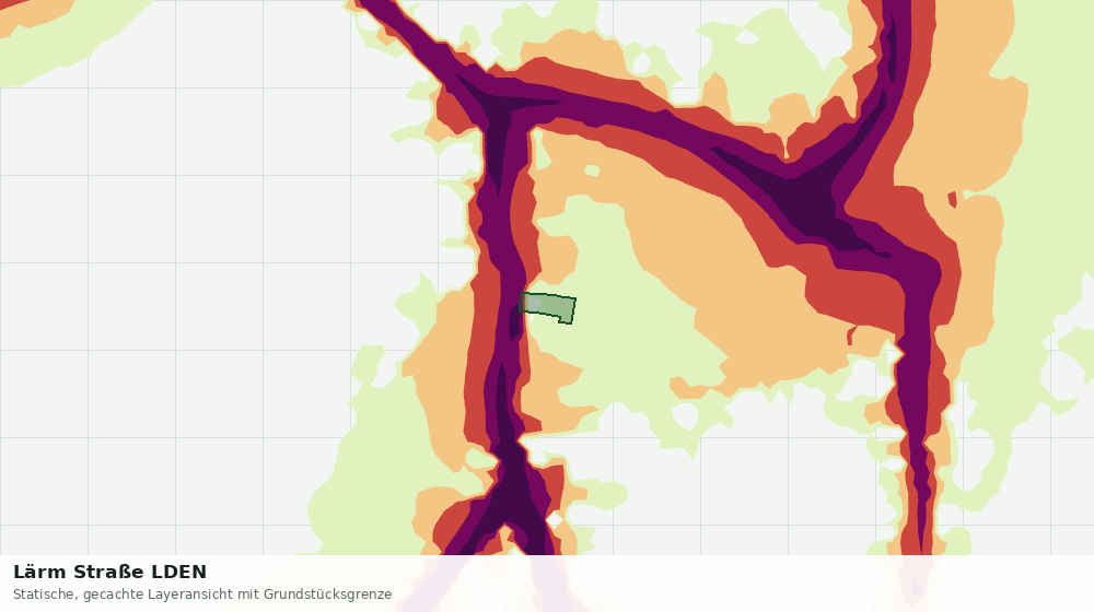 Statische Kartenansicht: Lärm Straße LDEN