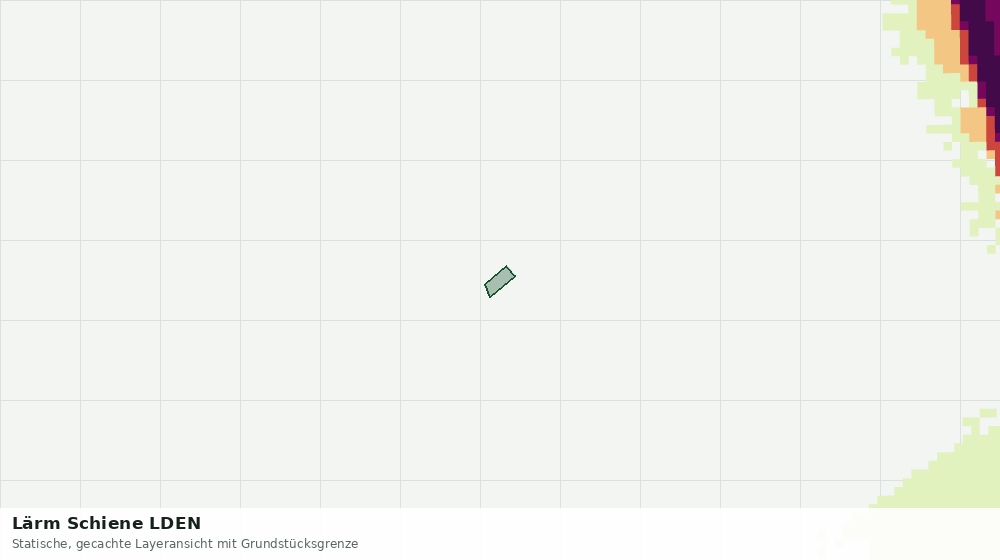 Statische Kartenansicht: Lärm Schiene LDEN