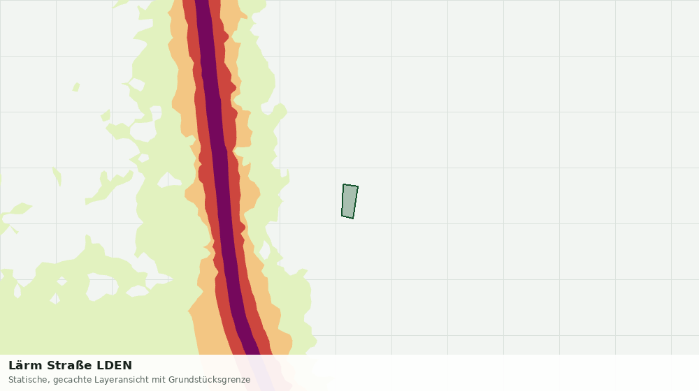 Statische Kartenansicht: Lärm Straße LDEN