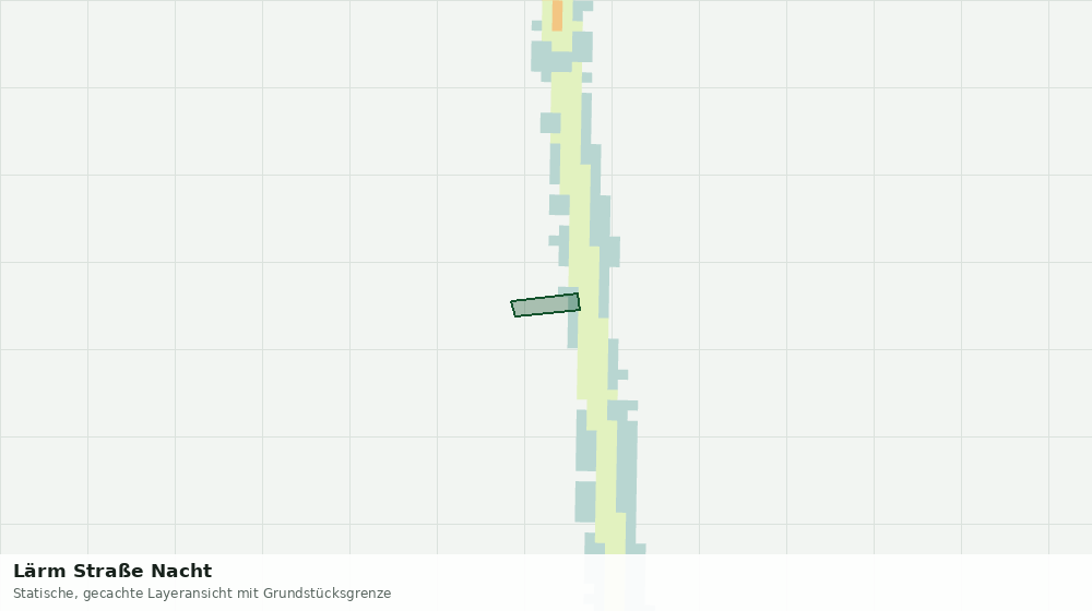 Statische Kartenansicht: Lärm Straße Nacht
