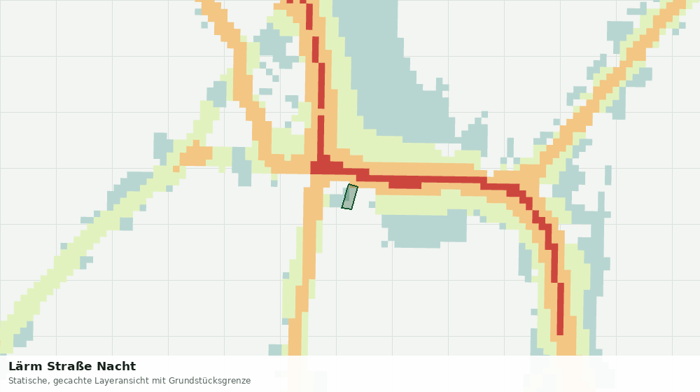 Statische Kartenansicht: Lärm Straße Nacht