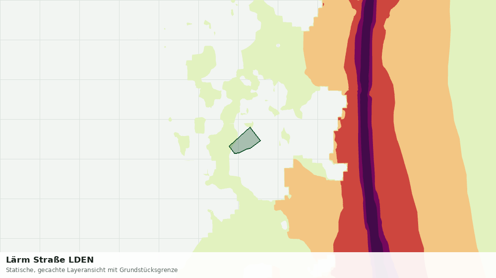 Statische Kartenansicht: Lärm Straße LDEN
