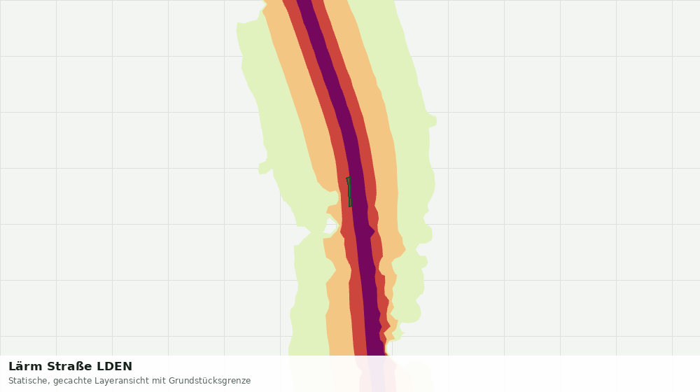 Statische Kartenansicht: Lärm Straße LDEN