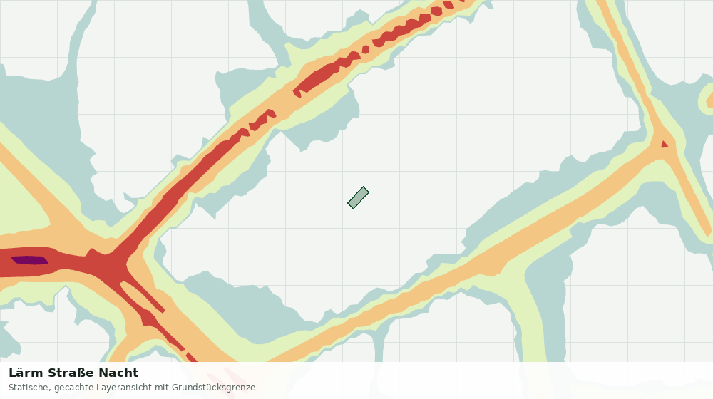 Statische Kartenansicht: Lärm Straße Nacht