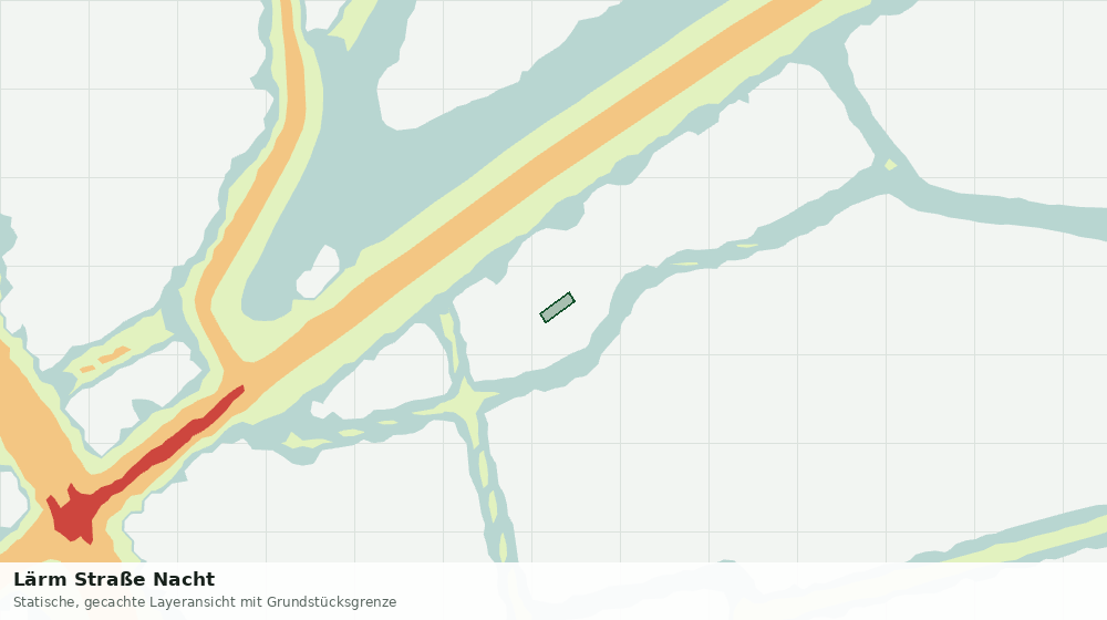 Statische Kartenansicht: Lärm Straße Nacht