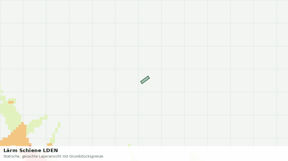 Statische Kartenansicht: Lärm Schiene LDEN