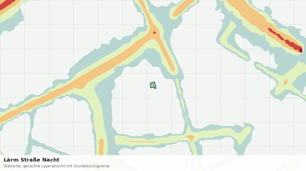 Statische Kartenansicht: Lärm Straße Nacht