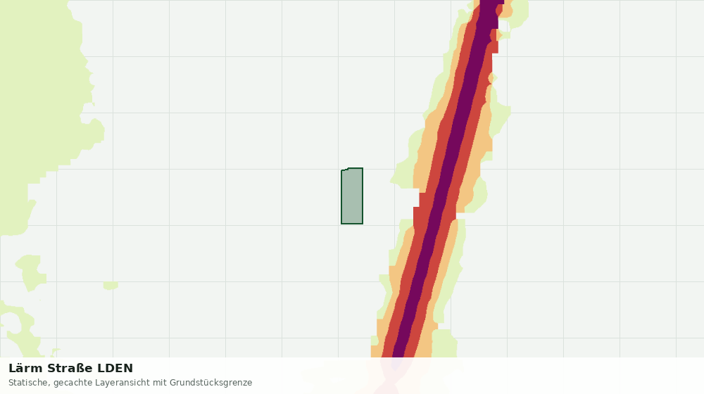 Statische Kartenansicht: Lärm Straße LDEN