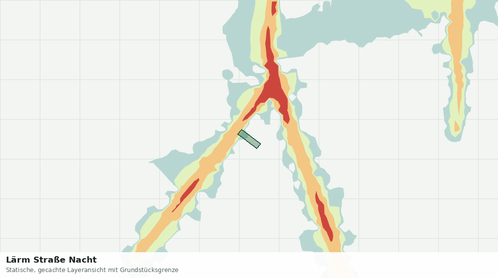 Statische Kartenansicht: Lärm Straße Nacht