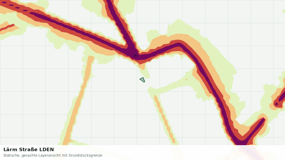 Statische Kartenansicht: Lärm Straße LDEN
