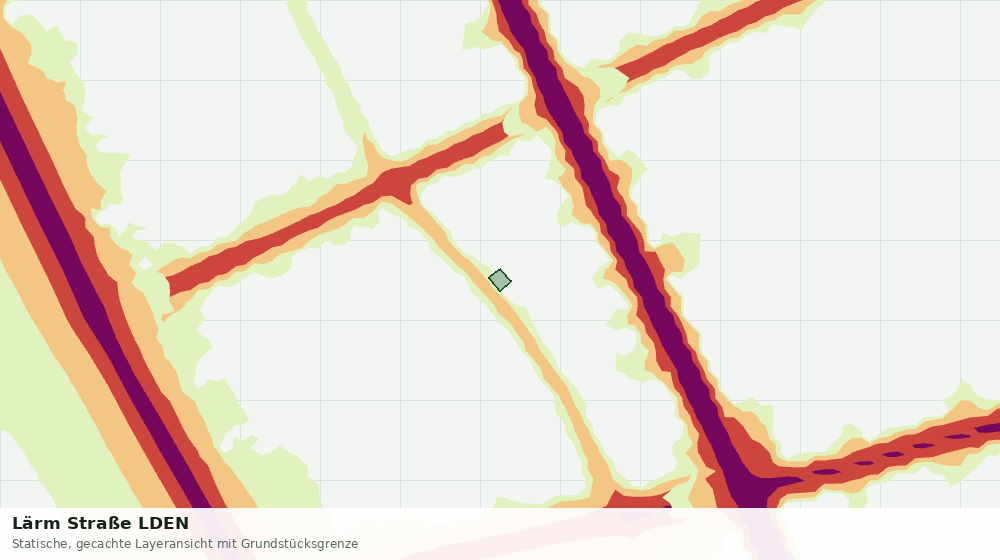 Statische Kartenansicht: Lärm Straße LDEN