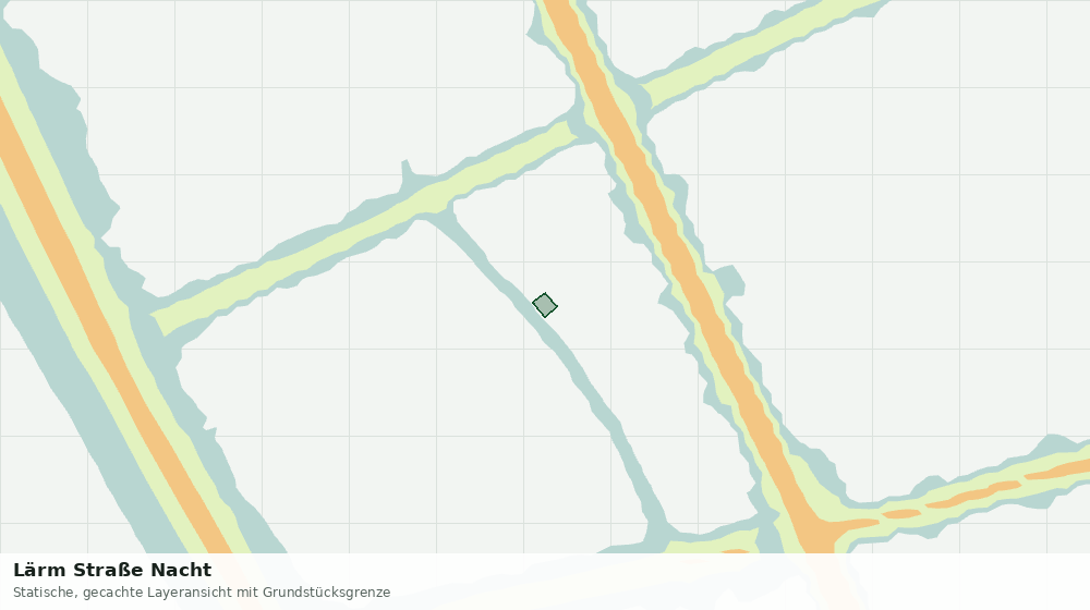 Statische Kartenansicht: Lärm Straße Nacht