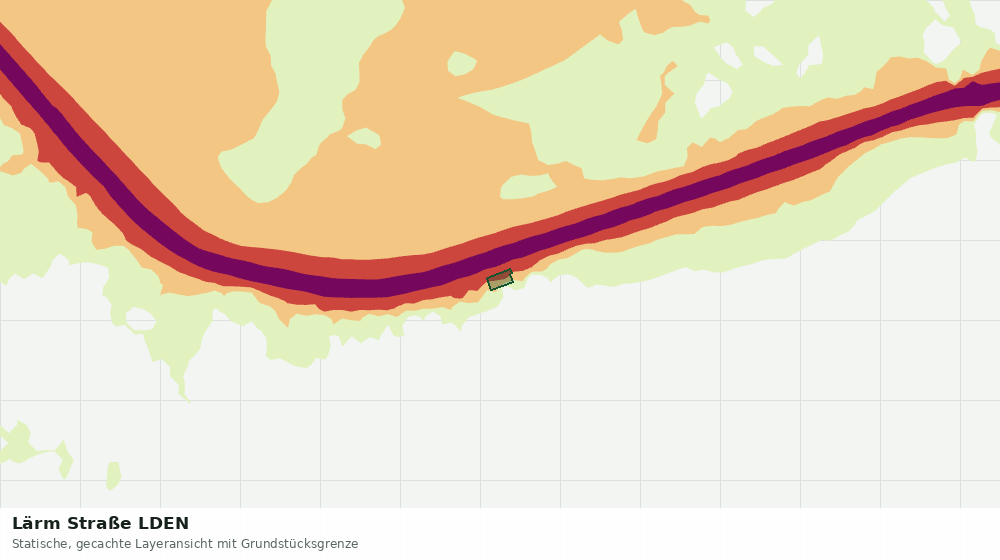 Statische Kartenansicht: Lärm Straße LDEN