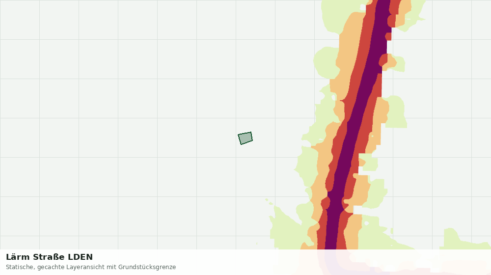 Statische Kartenansicht: Lärm Straße LDEN