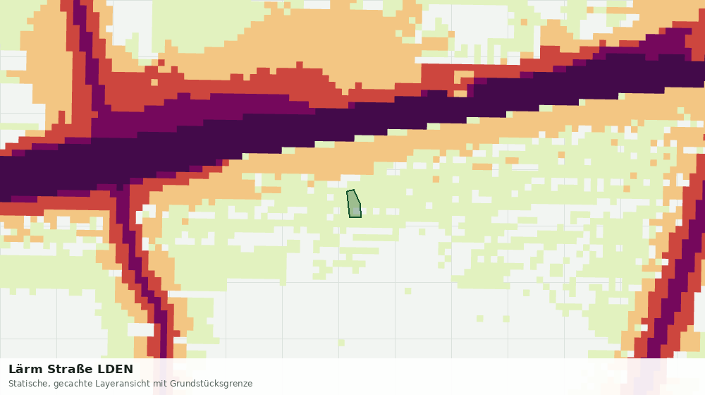 Statische Kartenansicht: Lärm Straße LDEN