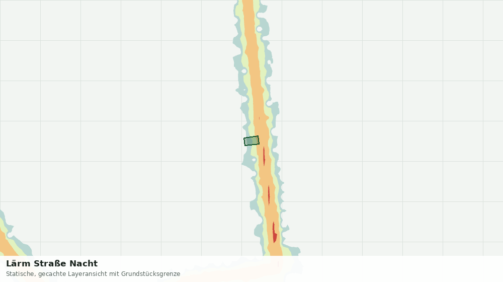 Statische Kartenansicht: Lärm Straße Nacht