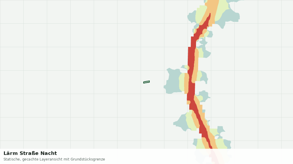 Statische Kartenansicht: Lärm Straße Nacht