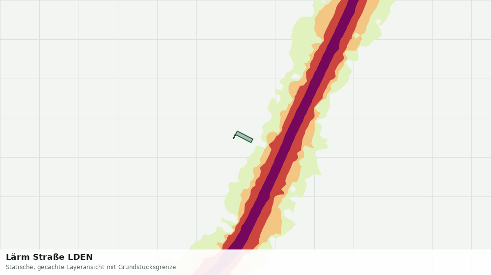 Statische Kartenansicht: Lärm Straße LDEN