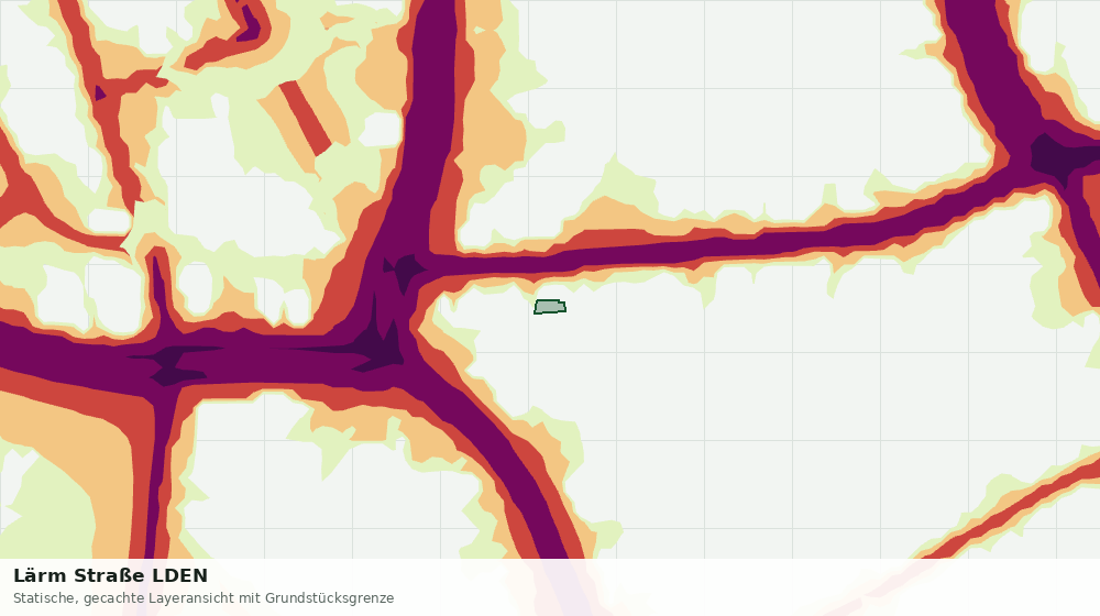 Statische Kartenansicht: Lärm Straße LDEN