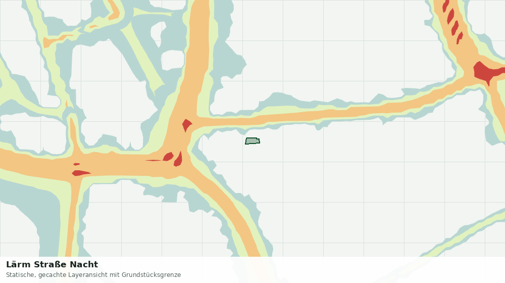 Statische Kartenansicht: Lärm Straße Nacht